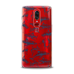 Lex Altern TPU Silicone OnePlus Case Black Sharks Pattern