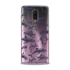 Lex Altern TPU Silicone OnePlus Case Black Sharks Pattern