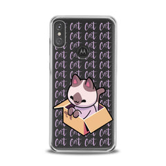 Lex Altern TPU Silicone Motorola Case Kawaii Cat in Box