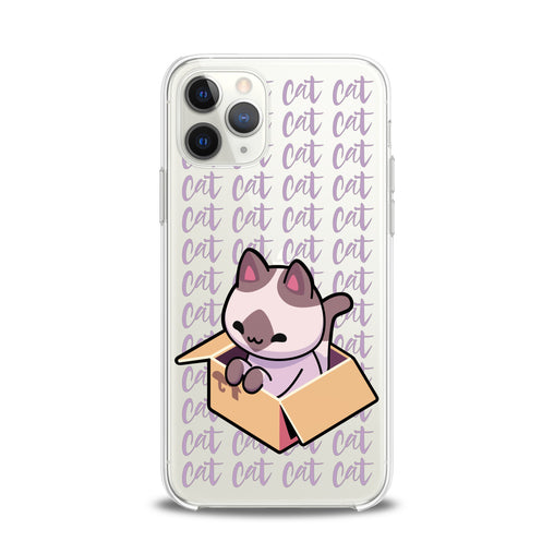 Lex Altern TPU Silicone iPhone Case Kawaii Cat in Box