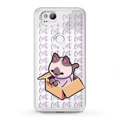 Lex Altern Google Pixel Case Kawaii Cat in Box