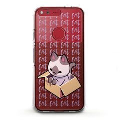 Lex Altern TPU Silicone Google Pixel Case Kawaii Cat in Box