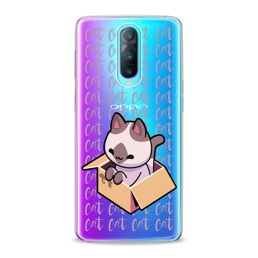 Lex Altern Kawaii Cat in Box Oppo Case