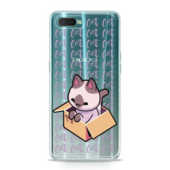 Lex Altern TPU Silicone Oppo Case Kawaii Cat in Box