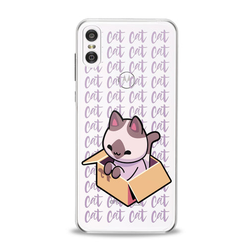 Lex Altern Kawaii Cat in Box Motorola Case