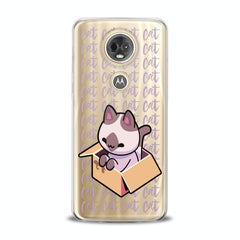 Lex Altern TPU Silicone Motorola Case Kawaii Cat in Box