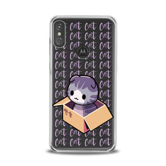 Lex Altern TPU Silicone Motorola Case Purple Cat in Box