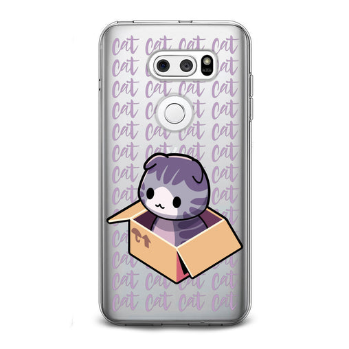 Lex Altern Purple Cat in Box LG Case