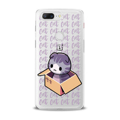 Lex Altern Purple Cat in Box OnePlus Case