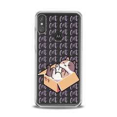 Lex Altern TPU Silicone Motorola Case Sleepy Cat in Box