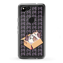 Lex Altern TPU Silicone Google Pixel Case Sleepy Cat in Box