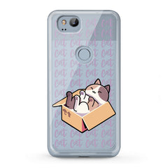 Lex Altern TPU Silicone Google Pixel Case Sleepy Cat in Box