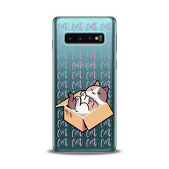 Lex Altern TPU Silicone Samsung Galaxy Case Sleepy Cat in Box