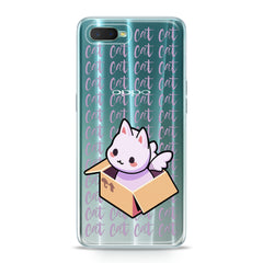 Lex Altern TPU Silicone Oppo Case White Cat in Box