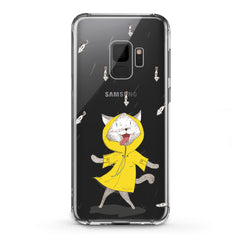 Lex Altern TPU Silicone Samsung Galaxy Case Feline Yellow Raincoat