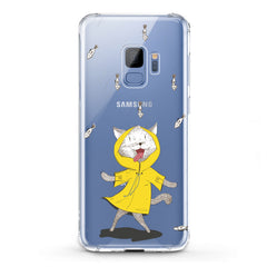 Lex Altern TPU Silicone Samsung Galaxy Case Feline Yellow Raincoat