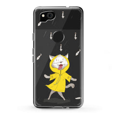 Lex Altern TPU Silicone Google Pixel Case Feline Yellow Raincoat