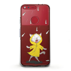 Lex Altern TPU Silicone Google Pixel Case Feline Yellow Raincoat