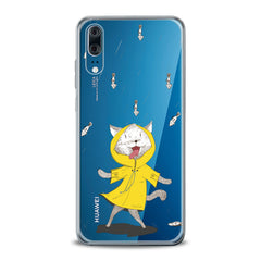 Lex Altern TPU Silicone Huawei Honor Case Feline Yellow Raincoat