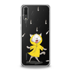 Lex Altern TPU Silicone Huawei Honor Case Feline Yellow Raincoat