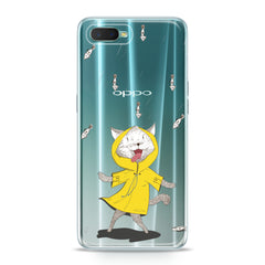 Lex Altern TPU Silicone Oppo Case Feline Yellow Raincoat