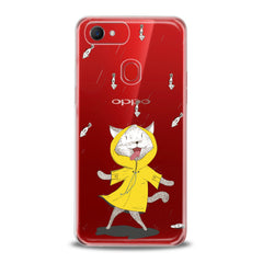 Lex Altern TPU Silicone Oppo Case Feline Yellow Raincoat