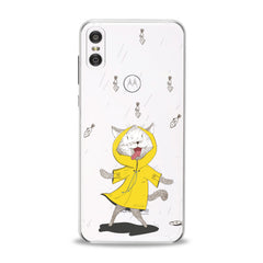 Lex Altern Feline Yellow Raincoat Motorola Case