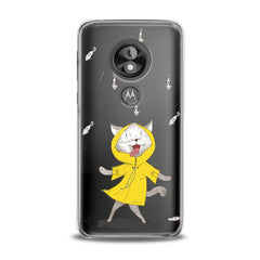 Lex Altern TPU Silicone Motorola Case Feline Yellow Raincoat