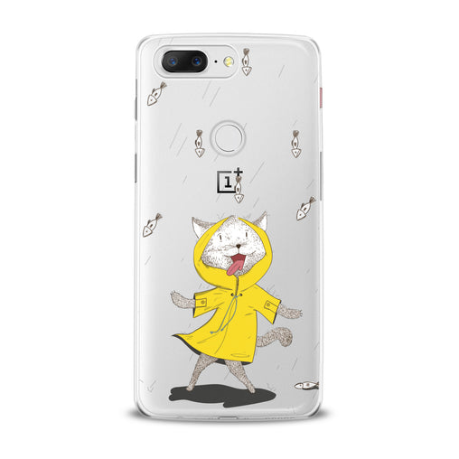 Lex Altern Feline Yellow Raincoat OnePlus Case