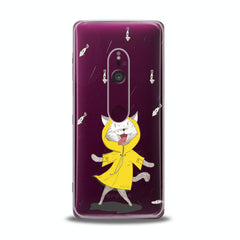 Lex Altern TPU Silicone Sony Xperia Case Feline Yellow Raincoat