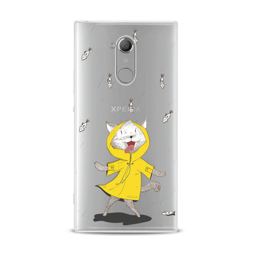 Lex Altern Feline Yellow Raincoat Sony Xperia Case