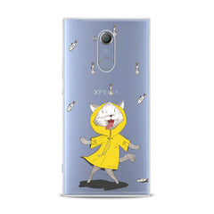 Lex Altern TPU Silicone Sony Xperia Case Feline Yellow Raincoat