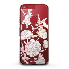 Lex Altern TPU Silicone Phone Case Peony Graphic