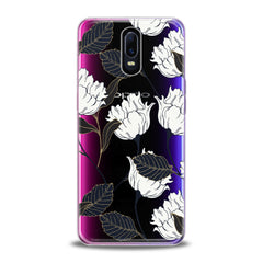 Lex Altern TPU Silicone Oppo Case White Graphic Flowers