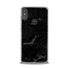 Lex Altern TPU Silicone Motorola Case Black Graphic Roses