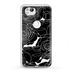 Lex Altern Google Pixel Case Black Graphic Roses