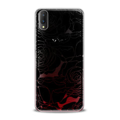 Lex Altern TPU Silicone VIVO Case Black Graphic Roses