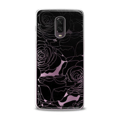 Lex Altern TPU Silicone OnePlus Case Black Graphic Roses