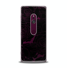 Lex Altern TPU Silicone Sony Xperia Case Black Graphic Roses