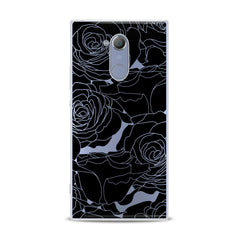 Lex Altern TPU Silicone Sony Xperia Case Black Graphic Roses