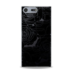 Lex Altern TPU Silicone Sony Xperia Case Black Graphic Roses