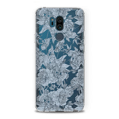 Lex Altern TPU Silicone LG Case Blue Graphic Peonies