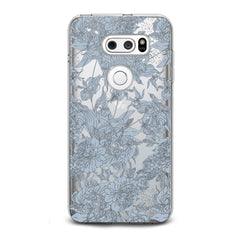 Lex Altern TPU Silicone LG Case Blue Graphic Peonies