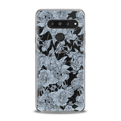 Lex Altern Blue Graphic Peonies LG Case