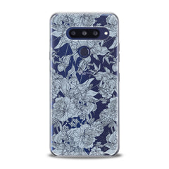 Lex Altern TPU Silicone LG Case Blue Graphic Peonies