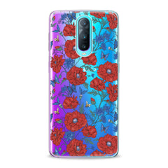 Lex Altern TPU Silicone Oppo Case Red Wildflowers Bloom