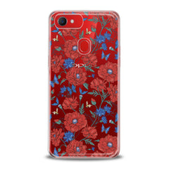 Lex Altern TPU Silicone Oppo Case Red Wildflowers Bloom