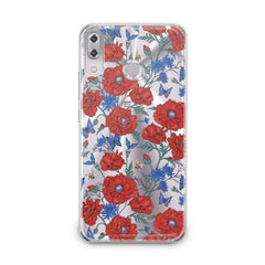 Lex Altern TPU Silicone Asus Zenfone Case Red Wildflowers Bloom