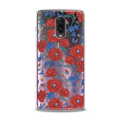 Lex Altern TPU Silicone Phone Case Red Wildflowers Bloom