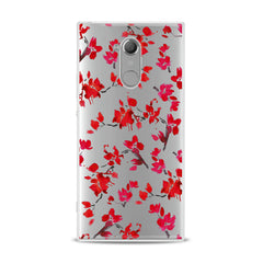 Lex Altern Watercolor Red Blossom Sony Xperia Case